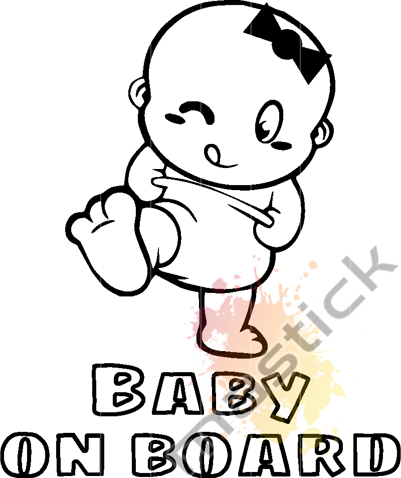 Baby On Board - Pied Fille