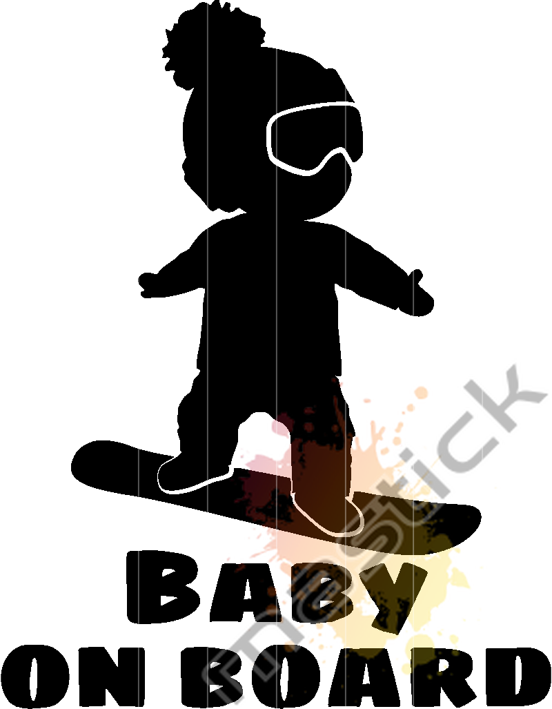 Baby On Board - Snowboard